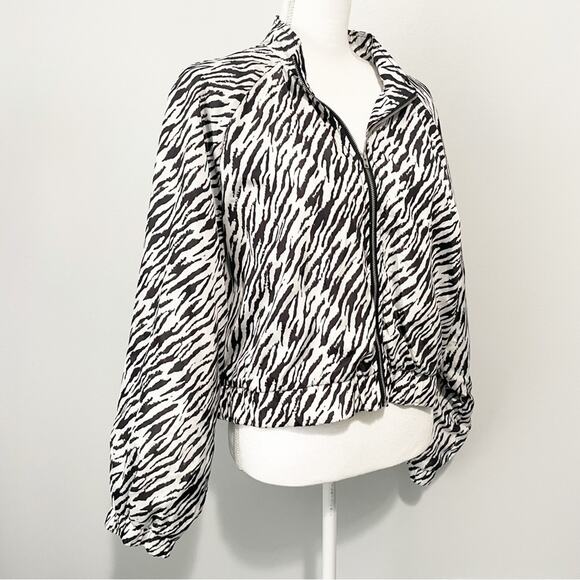 SHEIN Curve zebra print bomber jacket size 3X plus - Picture 2 of 7
